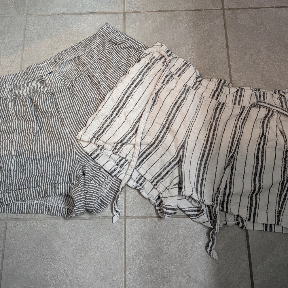 Set Of 2 Old Navy Linen blend Shorts, 2X & 16